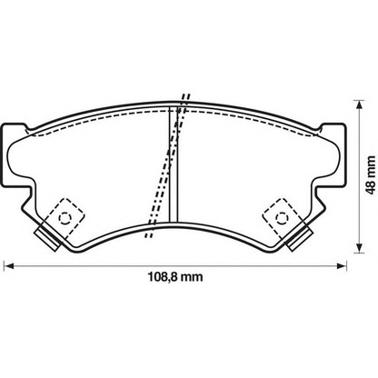 Photo Brake Pad Set, disc brake JURID 572211J