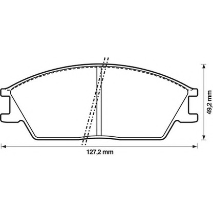 Photo Brake Pad Set, disc brake JURID 572268J