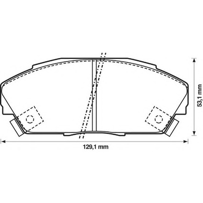 Photo Brake Pad Set, disc brake JURID 572309J