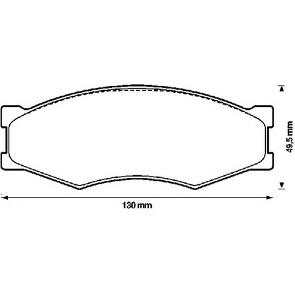 Photo Brake Pad Set, disc brake JURID 572312J