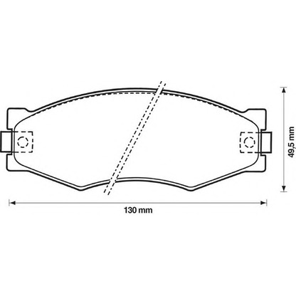 Photo Brake Pad Set, disc brake JURID 572313J