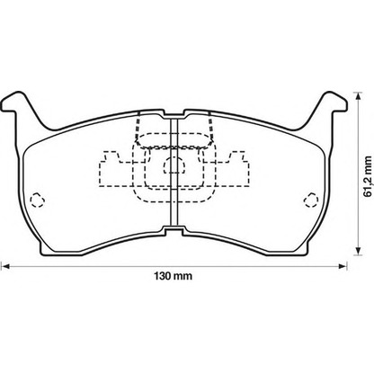 Photo Brake Pad Set, disc brake JURID 572319J