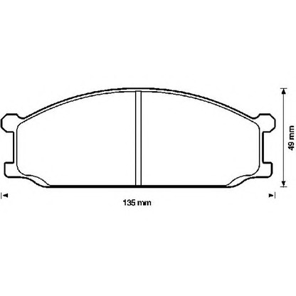 Photo Brake Pad Set, disc brake JURID 572337J