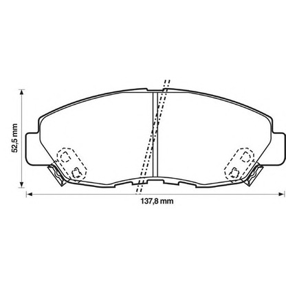 Photo Brake Pad Set, disc brake JURID 572349J