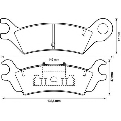 Photo Brake Pad Set, disc brake JURID 572369J