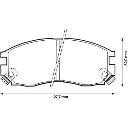 Photo Brake Pad Set, disc brake JURID 572381J