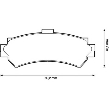 Photo Kit de plaquettes de frein, frein à disque JURID 572398J