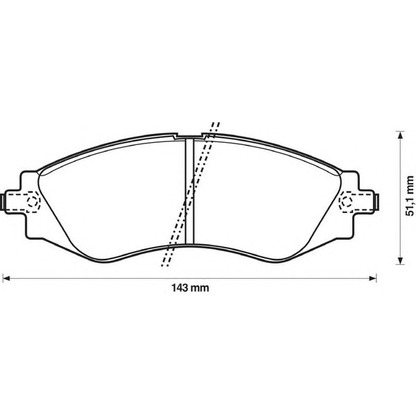 Photo Brake Pad Set, disc brake JURID 572407J