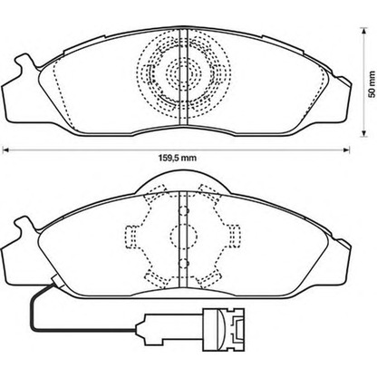 Photo Brake Pad Set, disc brake JURID 572416J