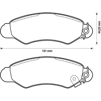 Photo Brake Pad Set, disc brake JURID 572418J