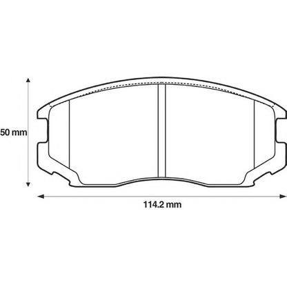 Photo Brake Pad Set, disc brake JURID 572441J