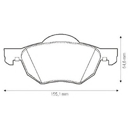 Photo Brake Pad Set, disc brake JURID 572480J