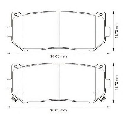 Photo Brake Pad Set, disc brake JURID 572556J