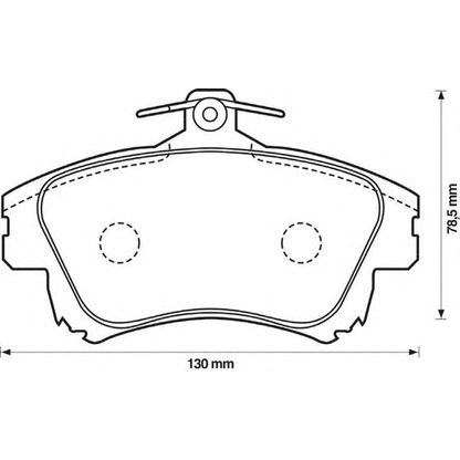 Photo Brake Pad Set, disc brake JURID 573039J