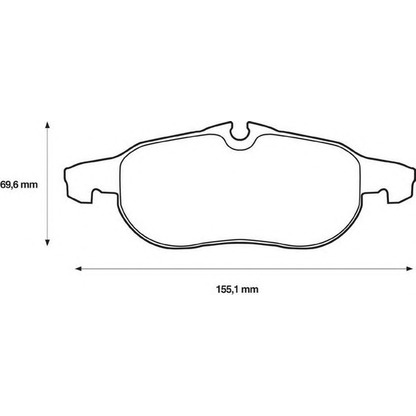 Photo Brake Pad Set, disc brake JURID 573089J