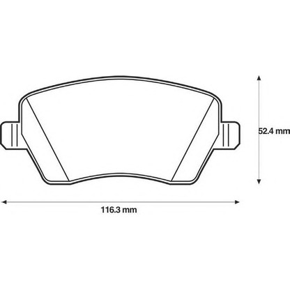 Photo Brake Pad Set, disc brake JURID 573125J