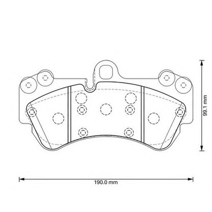 Photo Brake Pad Set, disc brake JURID 573376J