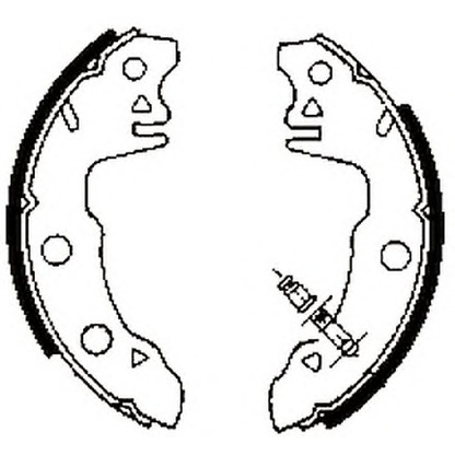 Photo Brake Shoe Set JURID 361125J