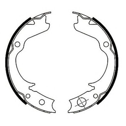 Photo Brake Shoe Set, parking brake JURID 362452J