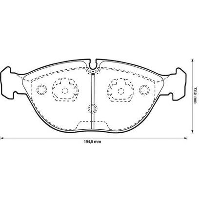 Photo Brake Pad Set, disc brake JURID 571872JC