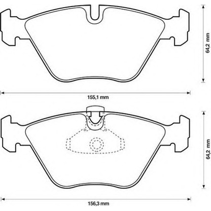 Photo Brake Pad Set, disc brake JURID 571880JC