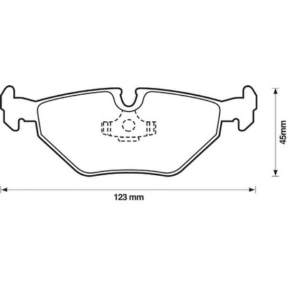 Photo Brake Pad Set, disc brake JURID 571960JC