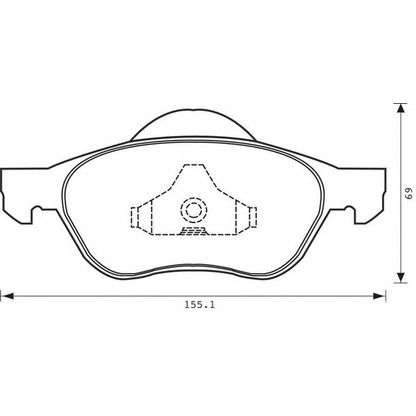 Photo Brake Pad Set, disc brake JURID 573025JC