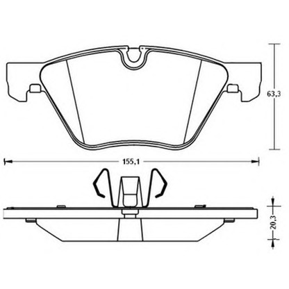 Photo Brake Pad Set, disc brake JURID 573187JC