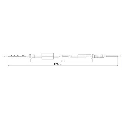 Photo Cable, parking brake JURID 432161J