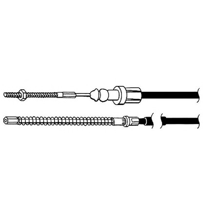 Foto Cable de accionamiento, freno de estacionamiento JURID 432726J