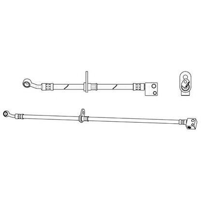 Zdjęcie Przewód hamulcowy elastyczny JURID 173261J