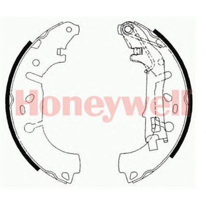 Photo Brake Shoe Set BENDIX 362471B