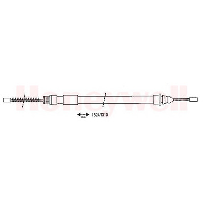 Photo Cable, parking brake BENDIX 431041B