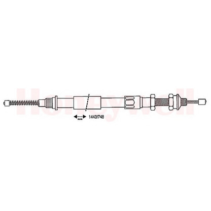 Foto Cable de accionamiento, freno de estacionamiento BENDIX 431056B