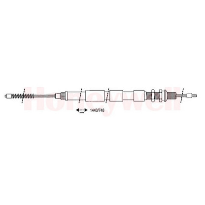 Foto Cable de accionamiento, freno de estacionamiento BENDIX 431092B