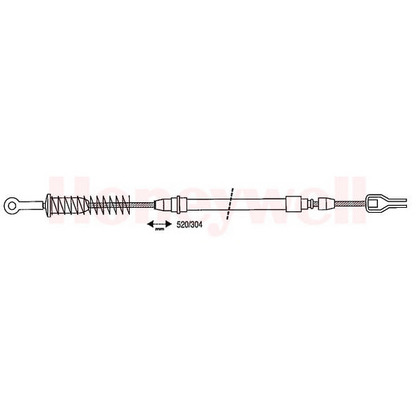 Foto Cable de accionamiento, freno de estacionamiento BENDIX 431132B