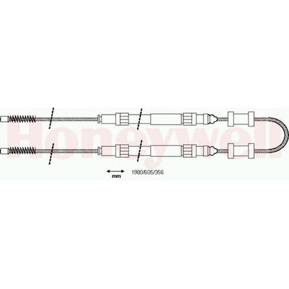 Foto Cable de accionamiento, freno de estacionamiento BENDIX 431134B