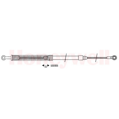 Foto Cable de accionamiento, freno de estacionamiento BENDIX 431248B