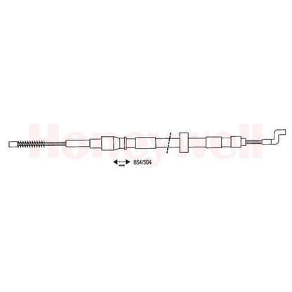 Photo Cable, parking brake BENDIX 432052B