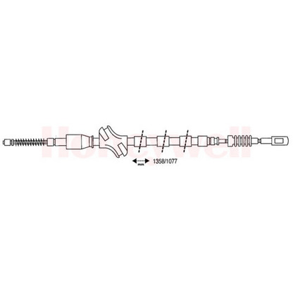 Foto Cable de accionamiento, freno de estacionamiento BENDIX 432080B