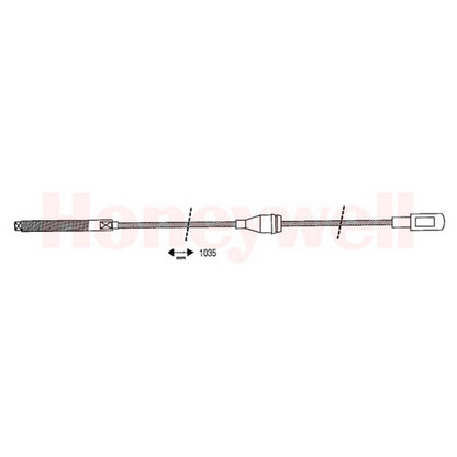 Foto Cable de accionamiento, freno de estacionamiento BENDIX 432114B