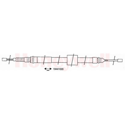 Photo Cable, parking brake BENDIX 432160B