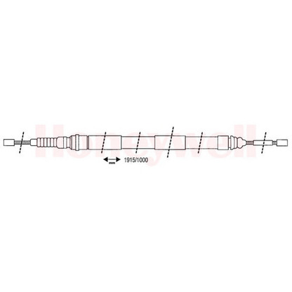 Photo Cable, parking brake BENDIX 432161B