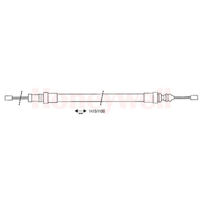 Photo Cable, parking brake BENDIX 432639B