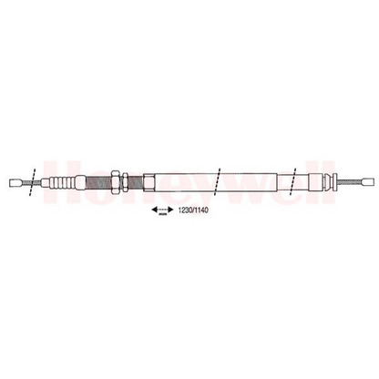 Photo Cable, parking brake BENDIX 432640B