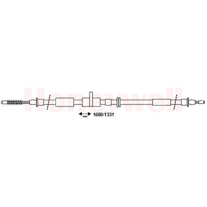 Photo Cable, parking brake BENDIX 432664B