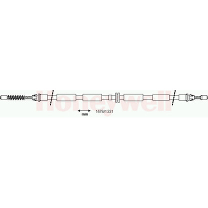 Foto Cable de accionamiento, freno de estacionamiento BENDIX 432666B