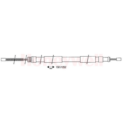 Photo Cable, parking brake BENDIX 432681B