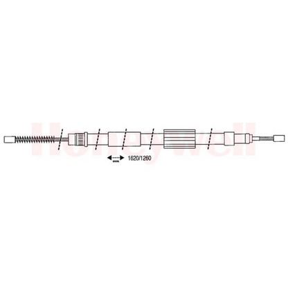 Foto Cable de accionamiento, freno de estacionamiento BENDIX 432684B