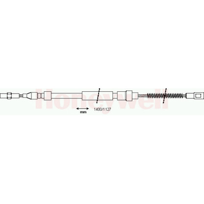 Foto Cable de accionamiento, freno de estacionamiento BENDIX 432722B